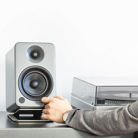 Kanto Audio S2 Desktop Speaker Stands for Small Speakers 5" x 6" (Pair) - K&B Audio