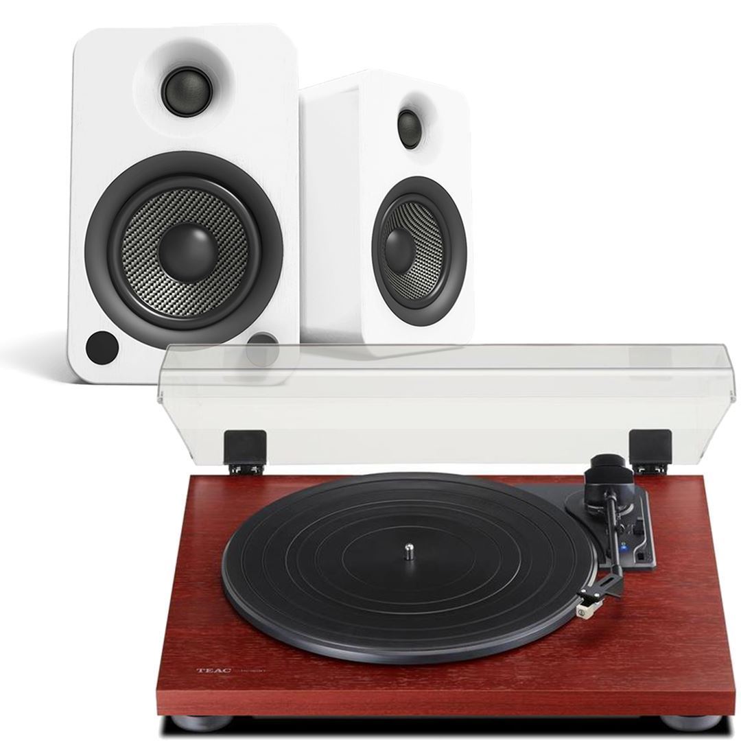 Kanto Audio YU4 & TEAC TN-180BT Bluetooth Turntable with Speakers Bundle - K&B Audio