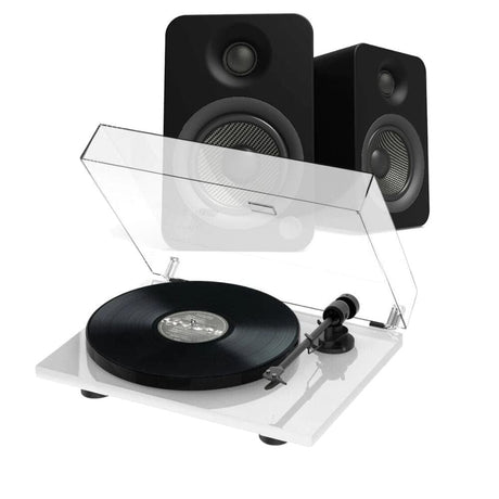 Pro-Ject E1 Turntable + Kanto YU4 Active Bluetooth Speakers - K&B Audio
