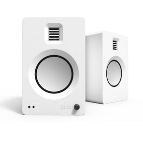 [OPEN BOX] Kanto TUK 130W Active Bluetooth Bookshelf Speakers - White - K&B Audio