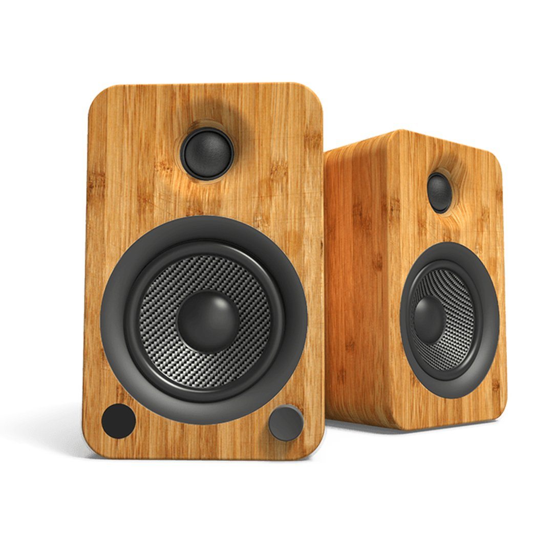 Kanto YU4 4" Active Bookshelf Speakers with Bluetooth + Teac PD-301 CD Player with Speakers inc. Bluetooth, DAB Radio & USB - K&B Audio