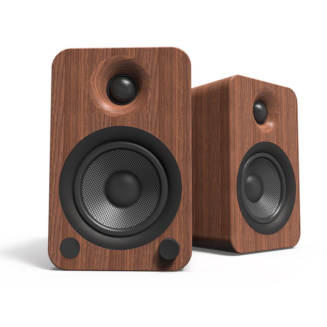 Kanto YU4 4" Active Bookshelf Speakers with Bluetooth + Teac PD-301 CD Player with Speakers inc. Bluetooth, DAB Radio & USB - K&B Audio