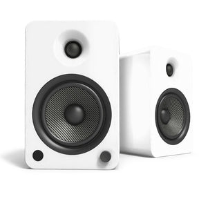 [OPEN BOX] Kanto YU6 5.25" Active Bookshelf Speakers with Bluetooth - White - K&B Audio