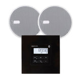 KB Sound In Wall Premium FM/DAB Radio & Bluetooth Ceiling Speaker System (2.5" - 5") - K&B Audio