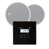 KB Sound In Wall Premium FM/DAB Radio & Bluetooth Ceiling Speaker System (2.5" - 5") - K&B Audio