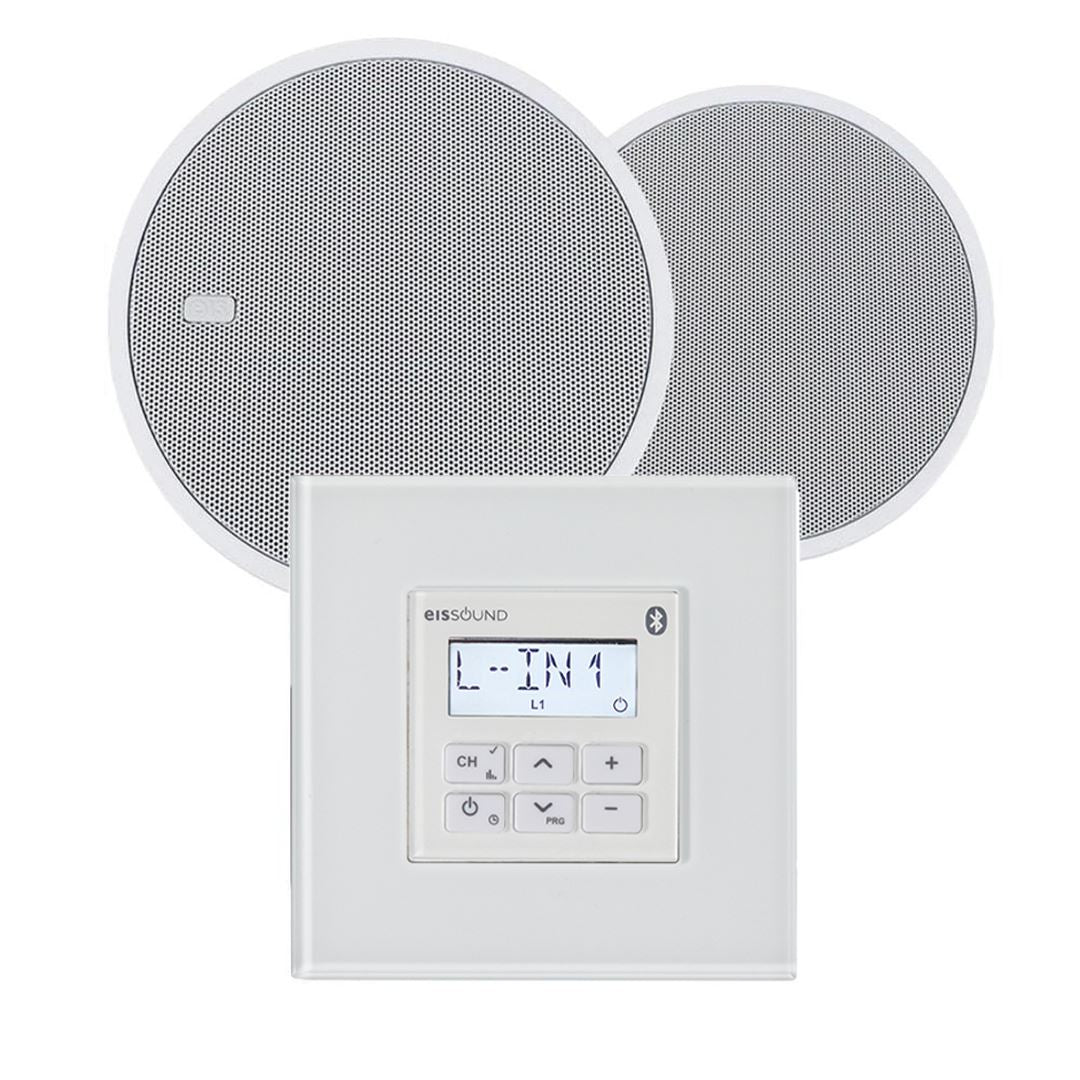 KB Sound In Wall Premium FM/DAB Radio & Bluetooth Ceiling Speaker System (2.5" - 5") - K&B Audio