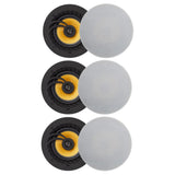 Lithe Audio 6 x Bluetooth Ceiling Speaker System (3 Master & 3 Passive) - K&B Audio