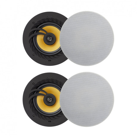Lithe Audio Bluetooth Ceiling Speakers with aptX BT 5.0 - 6.5" - Alexa Compatible - K&B Audio