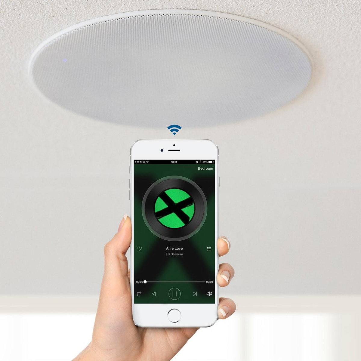 Lithe Audio 6.5" IP44 Bathroom Bluetooth Ceiling Speaker - K&B Audio
