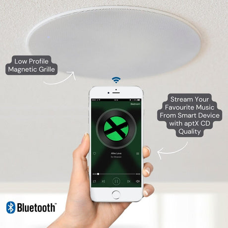 Lithe Audio 6.5" Bluetooth Ceiling Speaker with aptX Bluetooth 5.0 - K&B Audio