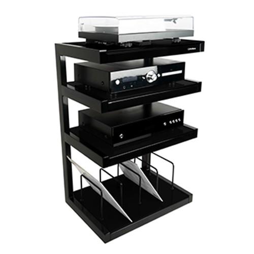 Norstone Esse Hi-Fi Vinyl Stand - Black / Black - K&B Audio