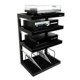 Norstone Esse Hi-Fi Vinyl Stand - Black / Black - K&B Audio