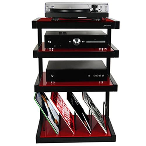 Norstone Esse Hi-Fi Vinyl Stand - Red - K&B Audio