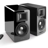 [OPEN BOX] Airpulse A100 100W Active Bookshelf Speakers with Bluetooth (Pair) - Black - K&B Audio