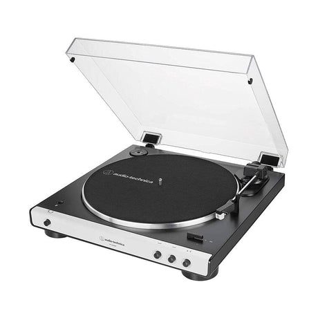[OPEN BOX] Audio-Technica LP60XBT Automatic Belt Drive Turntable with Bluetooth - White - K&B Audio