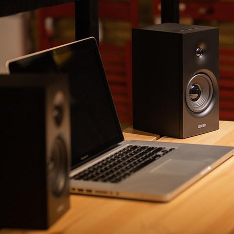 [OPEN BOX] Edifier R1080BT Active Bookshelf Speakers with Bluetooth - Black - K&B Audio