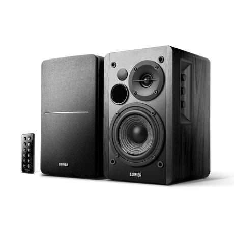 [OPEN BOX] Edifier R1280DB Studio Active Bookshelf Speakers with Dual RCA Inputs & Bluetooth - Black - K&B Audio