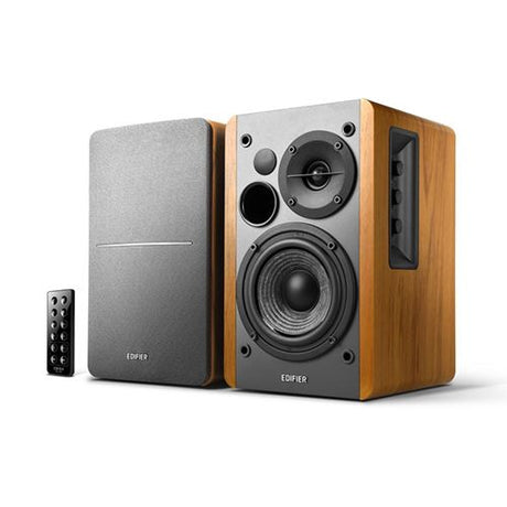 [OPEN BOX] Edifier R1280DB Studio Active Bookshelf Speakers with Dual RCA Inputs & Bluetooth - Wood - K&B Audio