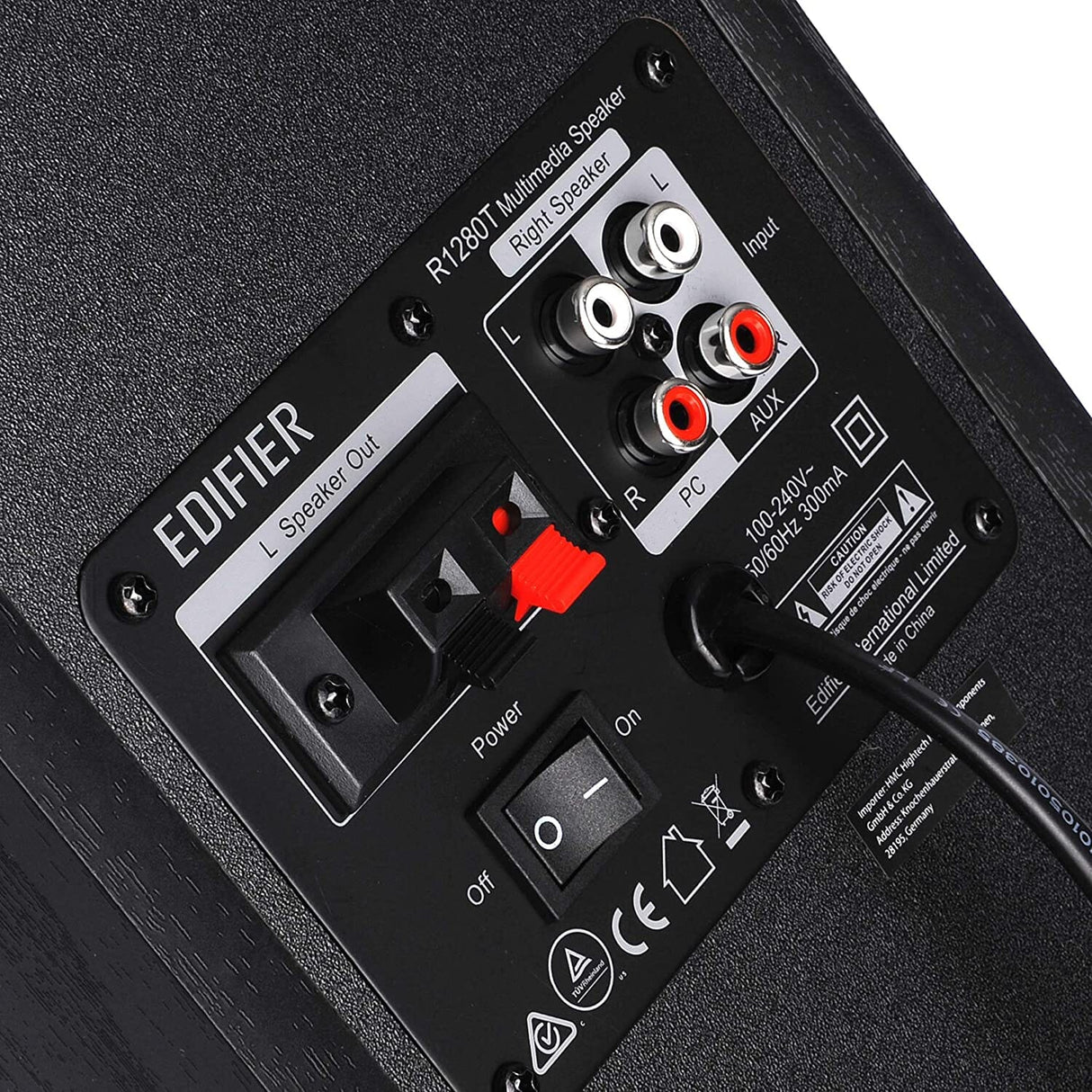 [OPEN BOX] Edifier R1280T Active Bookshelf Speakers - Black - K&B Audio