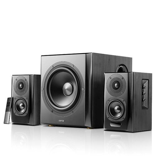 [OPEN BOX] Edifier S351DB 2.1 Active Bookshelf Speaker System with aptX Bluetooth - Black - K&B Audio