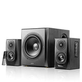 [OPEN BOX] Edifier S351DB 2.1 Active Bookshelf Speaker System with aptX Bluetooth - Black - K&B Audio