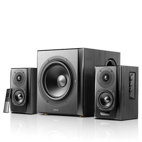[OPEN BOX] Edifier S351DB 2.1 Active Bookshelf Speaker System with aptX Bluetooth - Black - K&B Audio