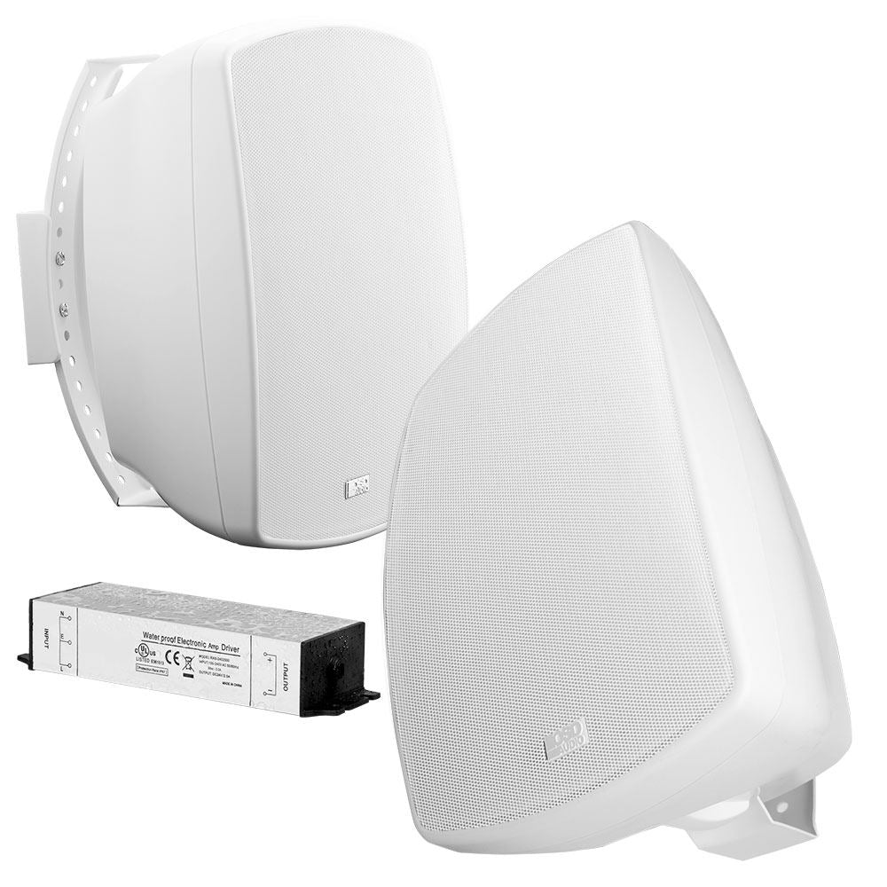 OSD Audio 6.5" Active Bluetooth Outdoor Speakers (Pair) - K&B Audio