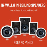 Polk Audio RC65i 6.5" In Wall Speakers (Pair) - K&B Audio
