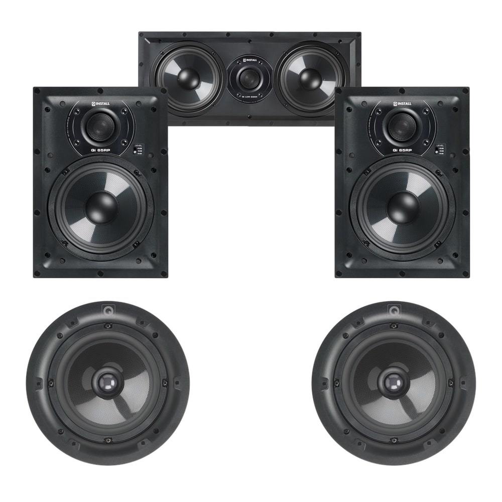 Q Acoustics 5.0 Home Cinema 6.5" Speaker Package - 1 x QI LCR 65RP, 2 x QI65RP & 2 x QI65CP - K&B Audio