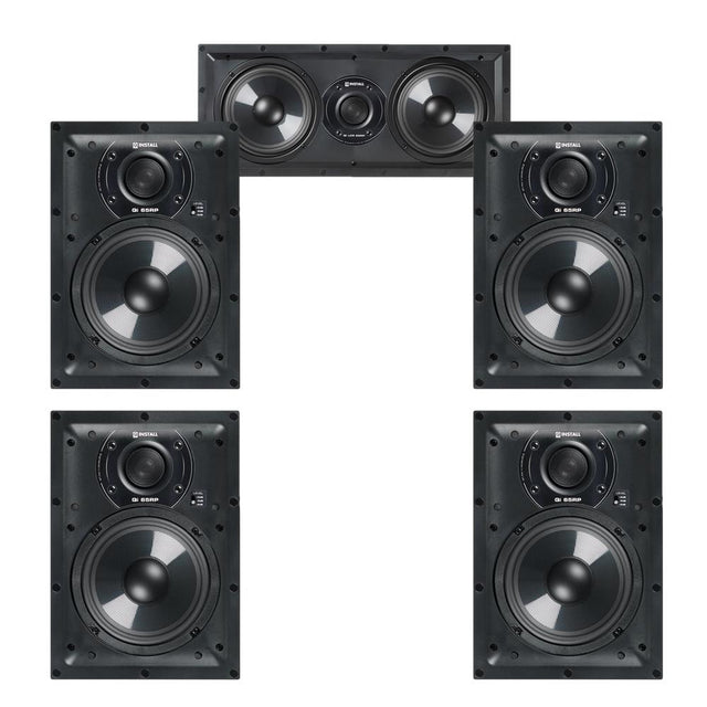 Q Acoustics 5.0 Home Cinema 6.5" Speaker Package - 1 x QI LCR 65RP, 4 x QI65RP - K&B Audio