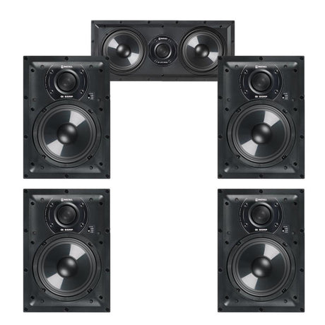 Q Acoustics 5.0 Home Cinema 8" Speaker Package - 1 x QI LCR 65RP, 4 x QI80RP - K&B Audio