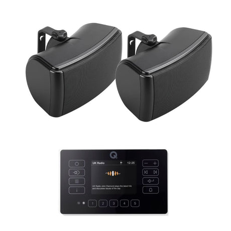 Q Acoustics E120 4.5" Outdoor Wall Speaker Hi-Fi System with Bluetooth/DAB+/FM - K&B Audio