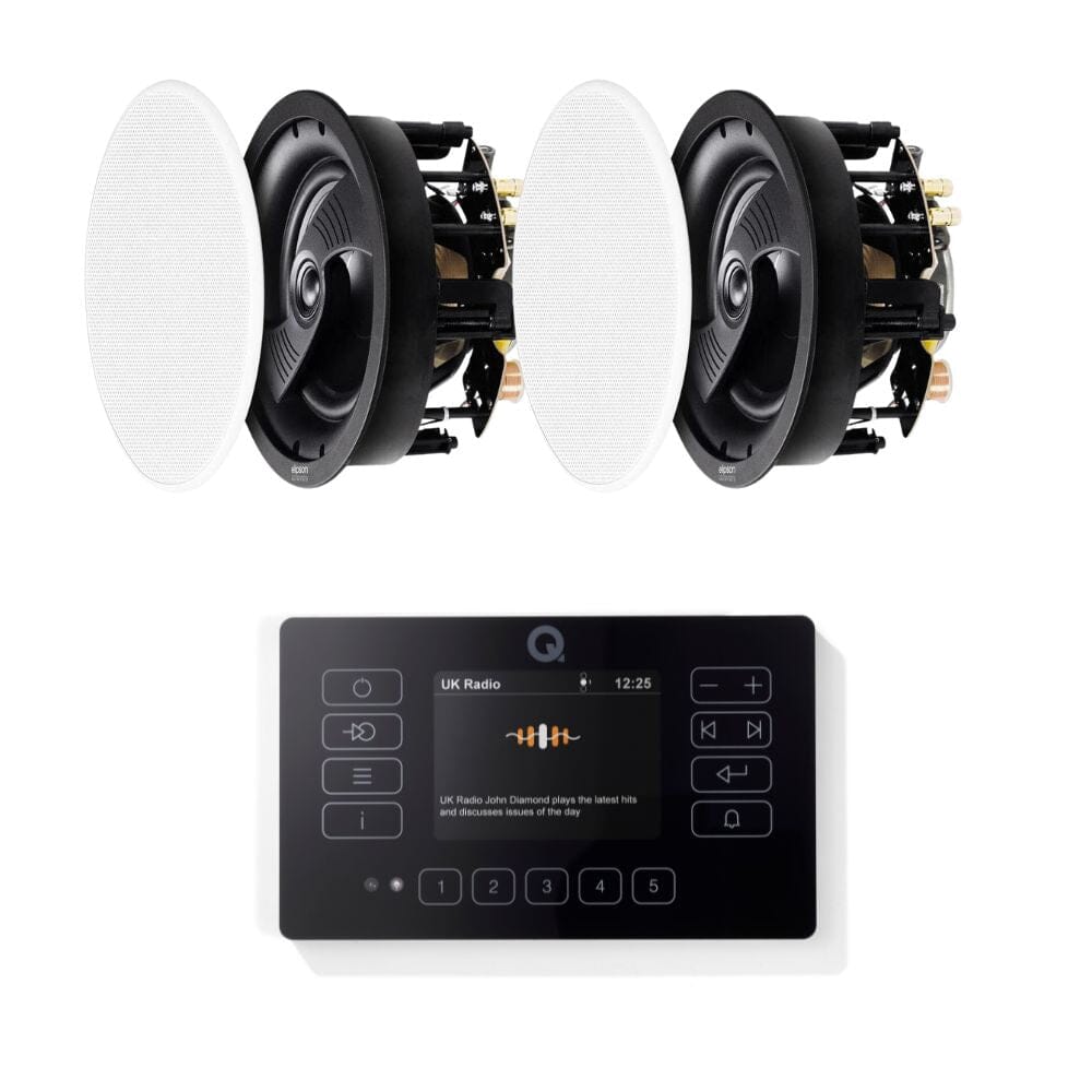Q Acoustics E120 6.5" Ceiling Speaker HiFi System with Bluetooth/DAB+/FM - K&B Audio