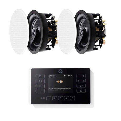 Q Acoustics E120 6.5" Ceiling Speaker HiFi System with Bluetooth/DAB+/FM - K&B Audio