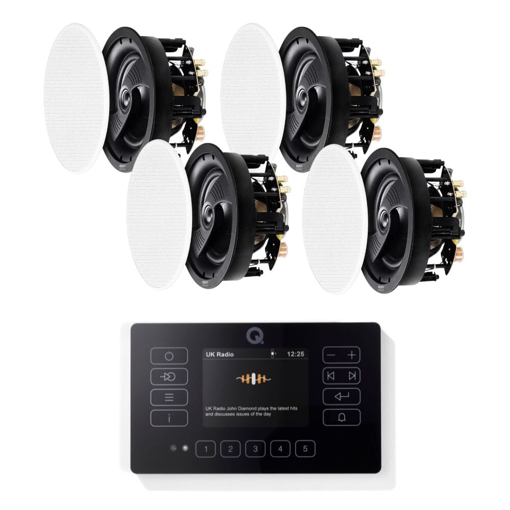 Q Acoustics E120 6.5" Ceiling Speaker HiFi System with Bluetooth/DAB+/FM - K&B Audio