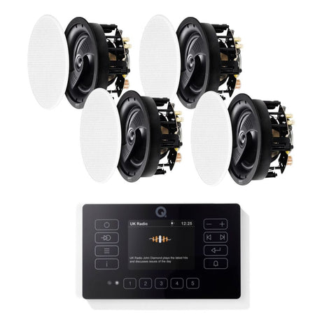 Q Acoustics E120 6.5" Ceiling Speaker HiFi System with Bluetooth/DAB+/FM - K&B Audio