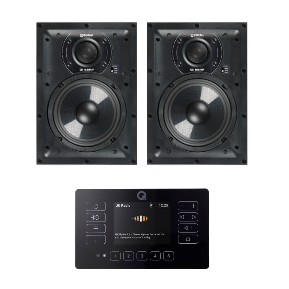Q Acoustics E120 6.5" In Wall Speaker HiFi System with Bluetooth/DAB+/FM - K&B Audio