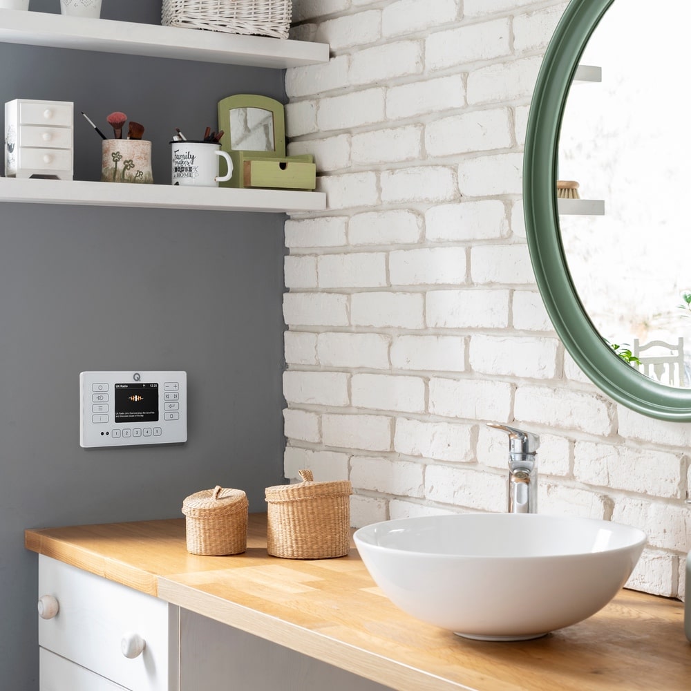 Q Acoustics E120 Bathroom Bluetooth Ceiling Speaker System with DAB Radio - K&B Audio