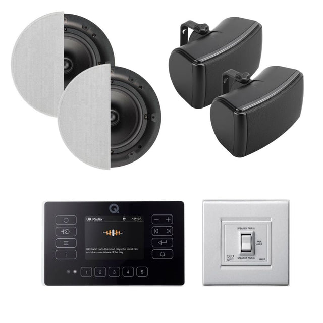 Q Acoustics E120 Kitchen + Patio Bluetooth / Radio Speaker System - K&B Audio