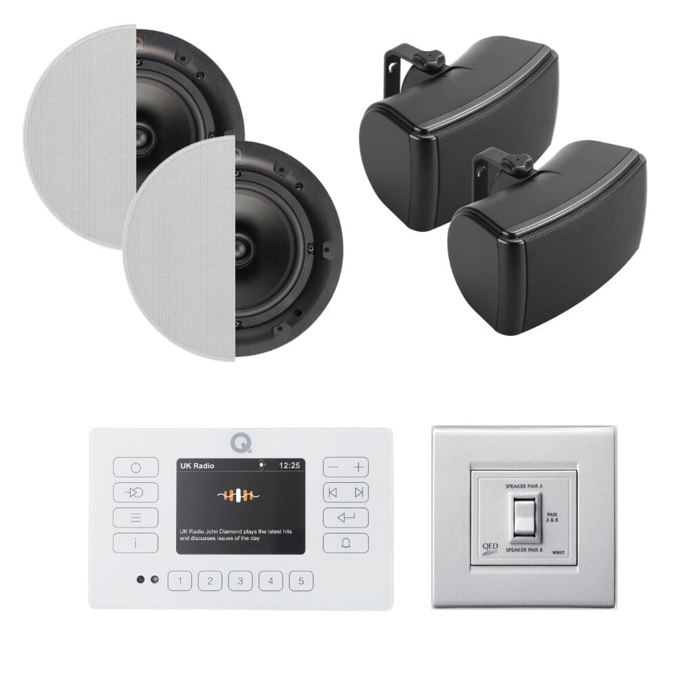 Q Acoustics E120 Kitchen + Patio Bluetooth / Radio Speaker System - K&B Audio