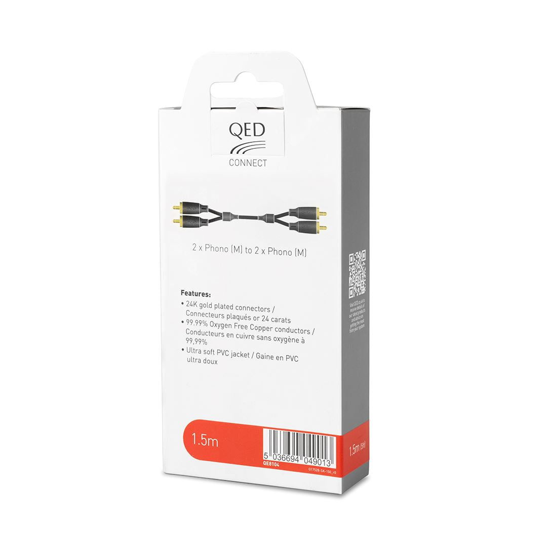 QED Connect Phono - Phono Cable (0.75m - 3m) - K&B Audio