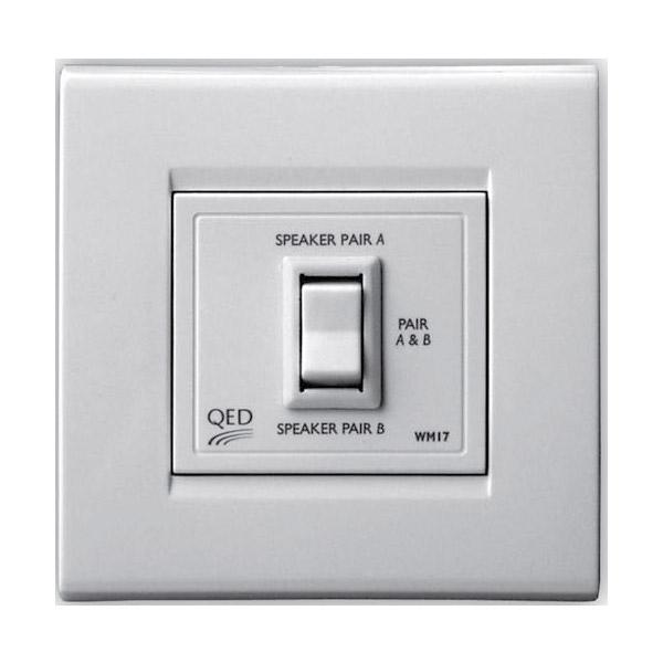 Wall mounted shop speaker switch