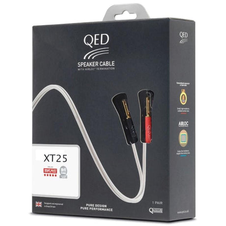 QED XT25 Pre-Terminated Speaker Cables (2-5M) - K&B Audio