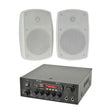 QTX KAD-2BT FM Radio & Bluetooth Speaker System inc. 2 x 4" Outdoor Wall Mounted Speakers - K&B Audio