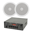 QTX KAD-2BT FM Radio & Bluetooth Speaker System inc. 2 x 6.5" In Ceiling Speakers - K&B Audio
