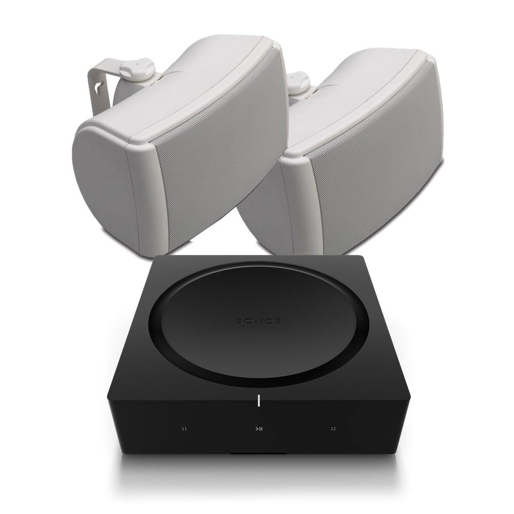 Sonos AMP with Q Acoustics 4.5" Outdoor Speakers (QI45EW) - K&B Audio