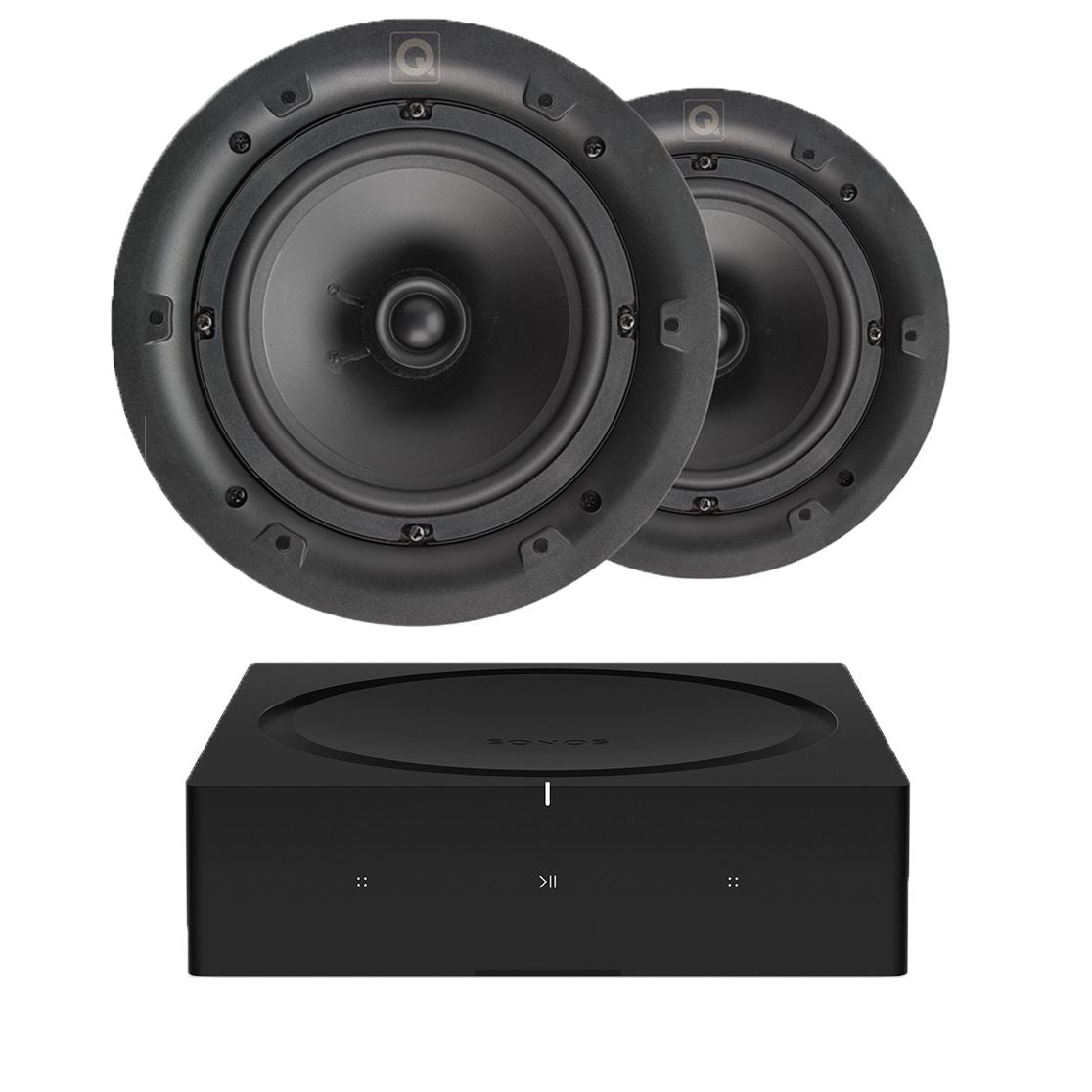 Sonos AMP with Q Acoustics 6.5" Ceiling Speakers (Qi65C) - K&B Audio