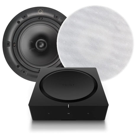 Sonos AMP with Q Acoustics 6.5" Ceiling Speakers (Qi65C) - K&B Audio