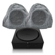 Sonos AMP Multiroom Amplifier with Q Acoustics 6.5" Outdoor Rock Speakers (QI65LW) - K&B Audio