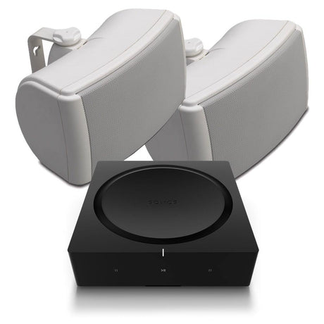 Sonos AMP with Q Acoustics 6.5" Outdoor Speakers (QI65EW) - K&B Audio